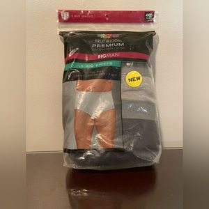 Fruit of the Loom Premium Soft Ring Spun Cotton Boxer Briefs (3 Pairs)